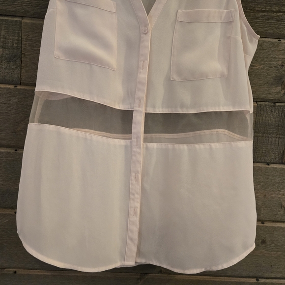 Express The Portofino Shirt White Tank Top Medium - Picture 4 of 10